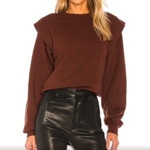 🔆Host Pick🔆 Agolde 80’s Pleated Shoulder Sweatshirt Sweater Balloon Sleeve S